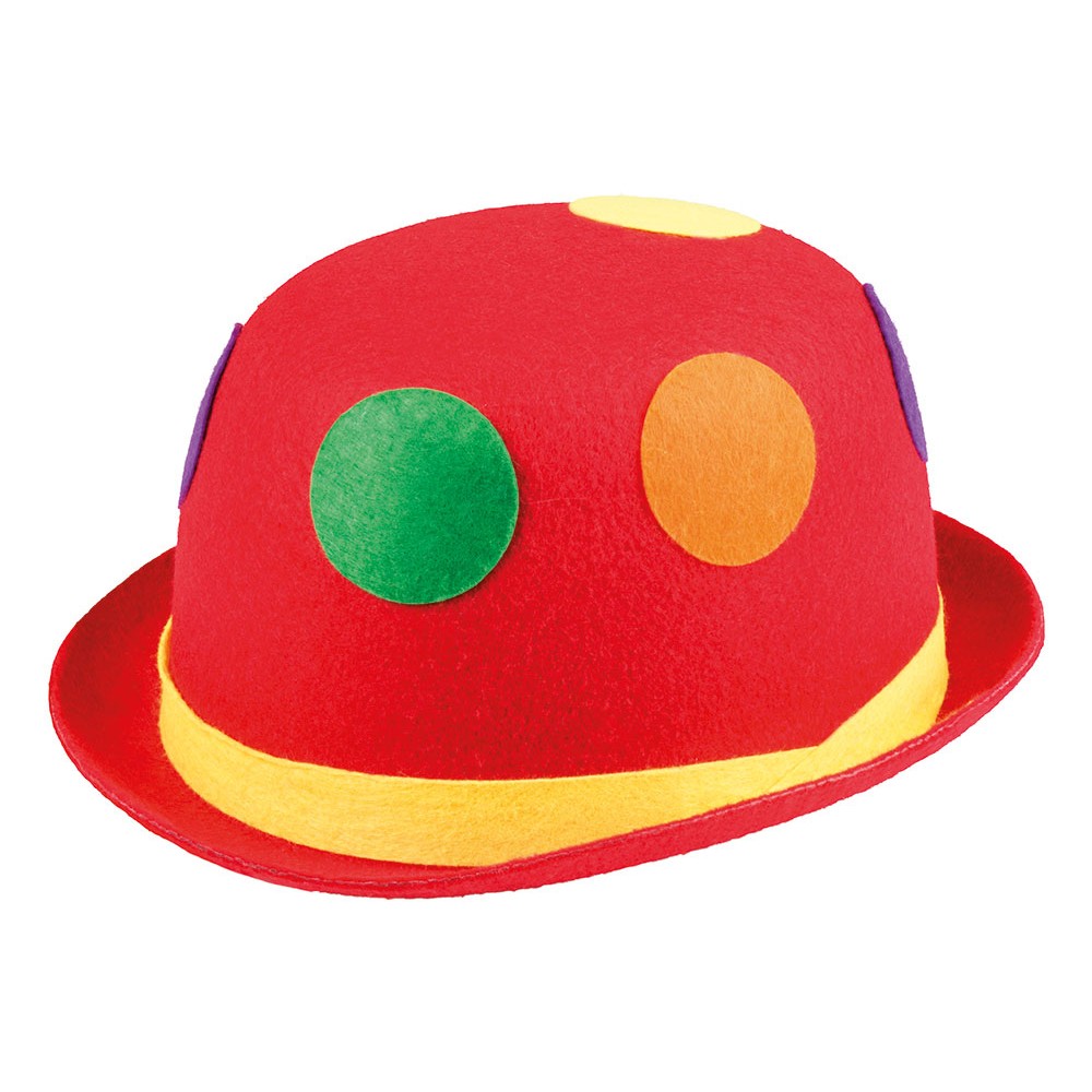Karneval Fasching Hut Mütze Kopfbedeckung Clowns Hut bunte Bälle NEU 