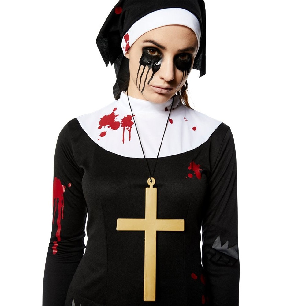 Horror Zombie Nonne Damenkostüm 
