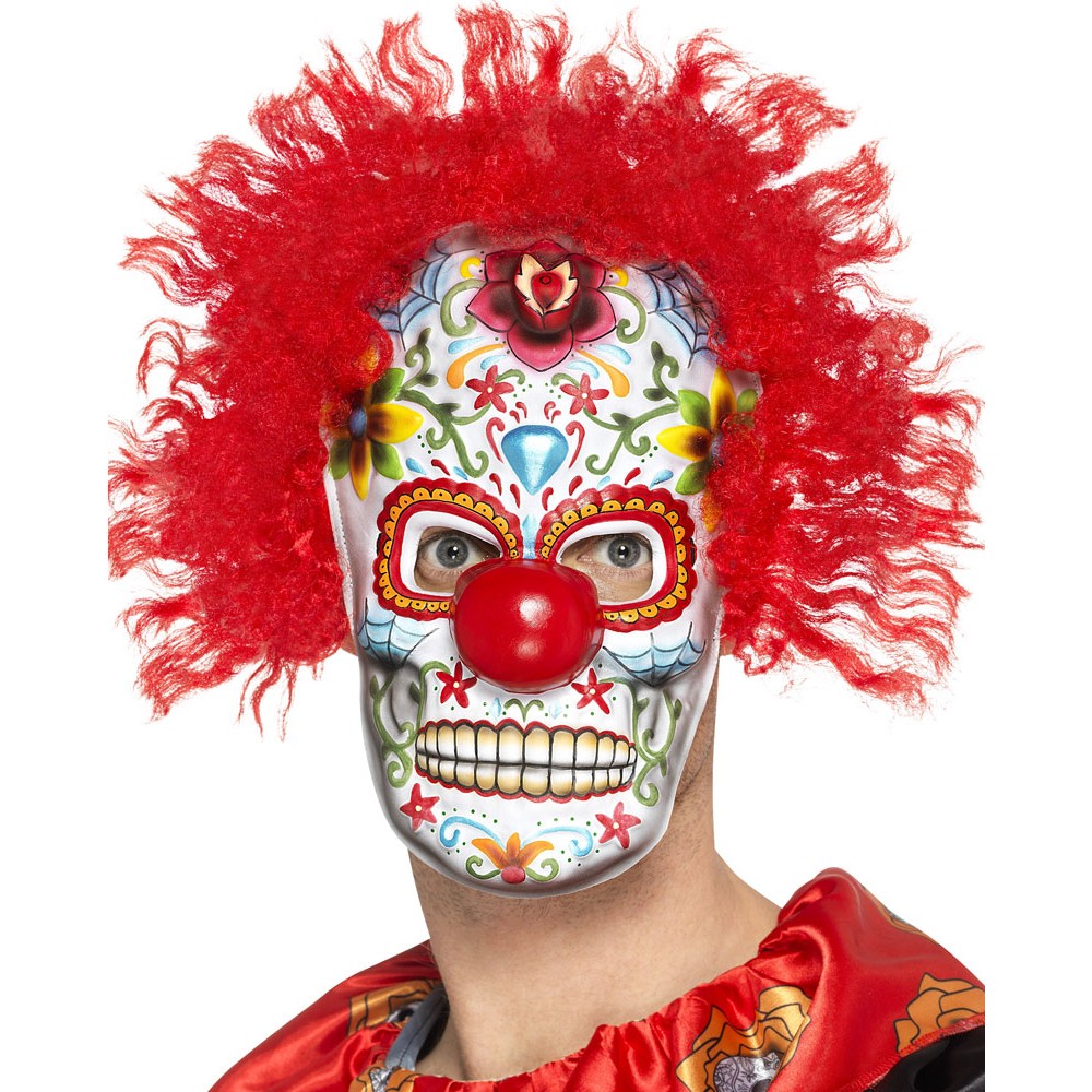 Маски про клоуна. Карнавальная маска клоуна. Маска маскарадная "клоун". Клоунские маски добрые.