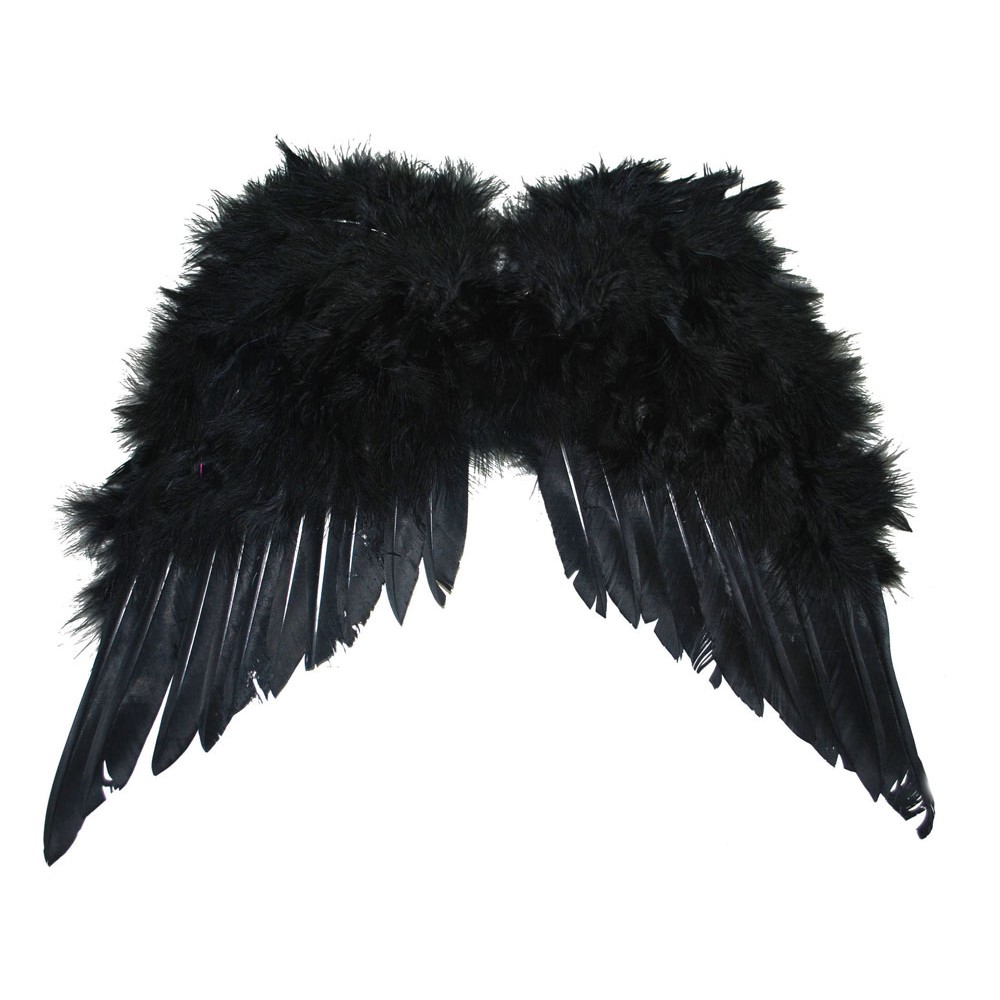 Engelsflügel schwarze Engel Flügel zum Teufel Kostüm 