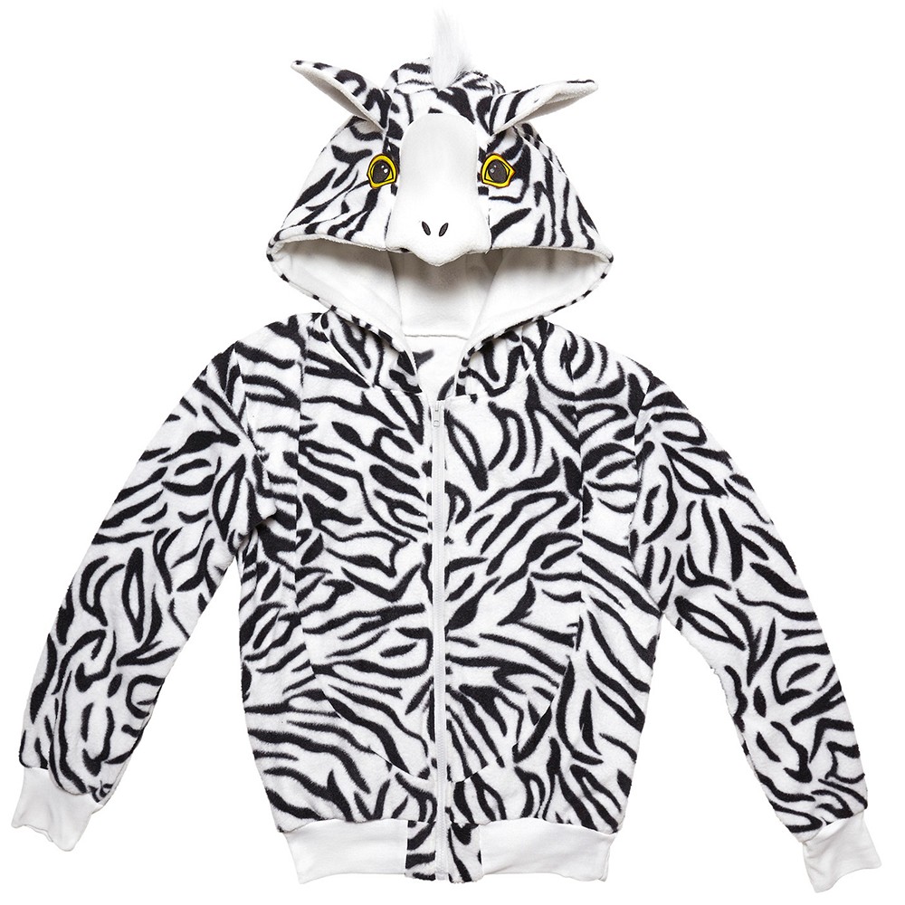 Zebra Jacke Plüschkostüm NEU Herren Karneval Fasching Verkleidung Kostüm 