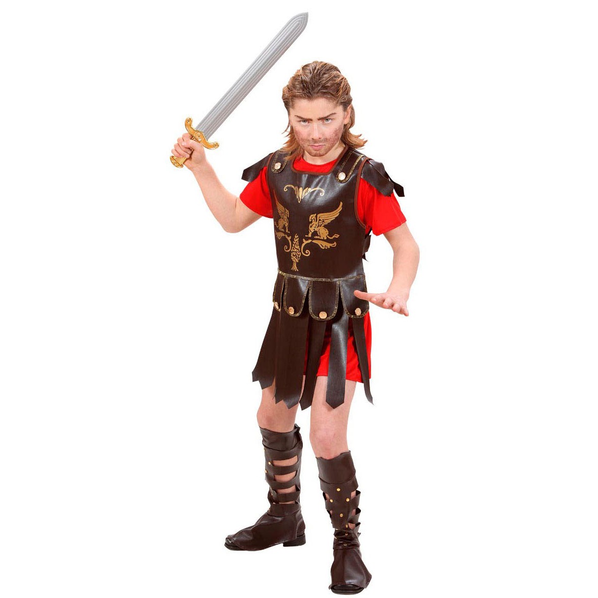 Gladiator Kostüm Kinder komplettes Römer Kostüm für Kinder Jungen Griechisch 