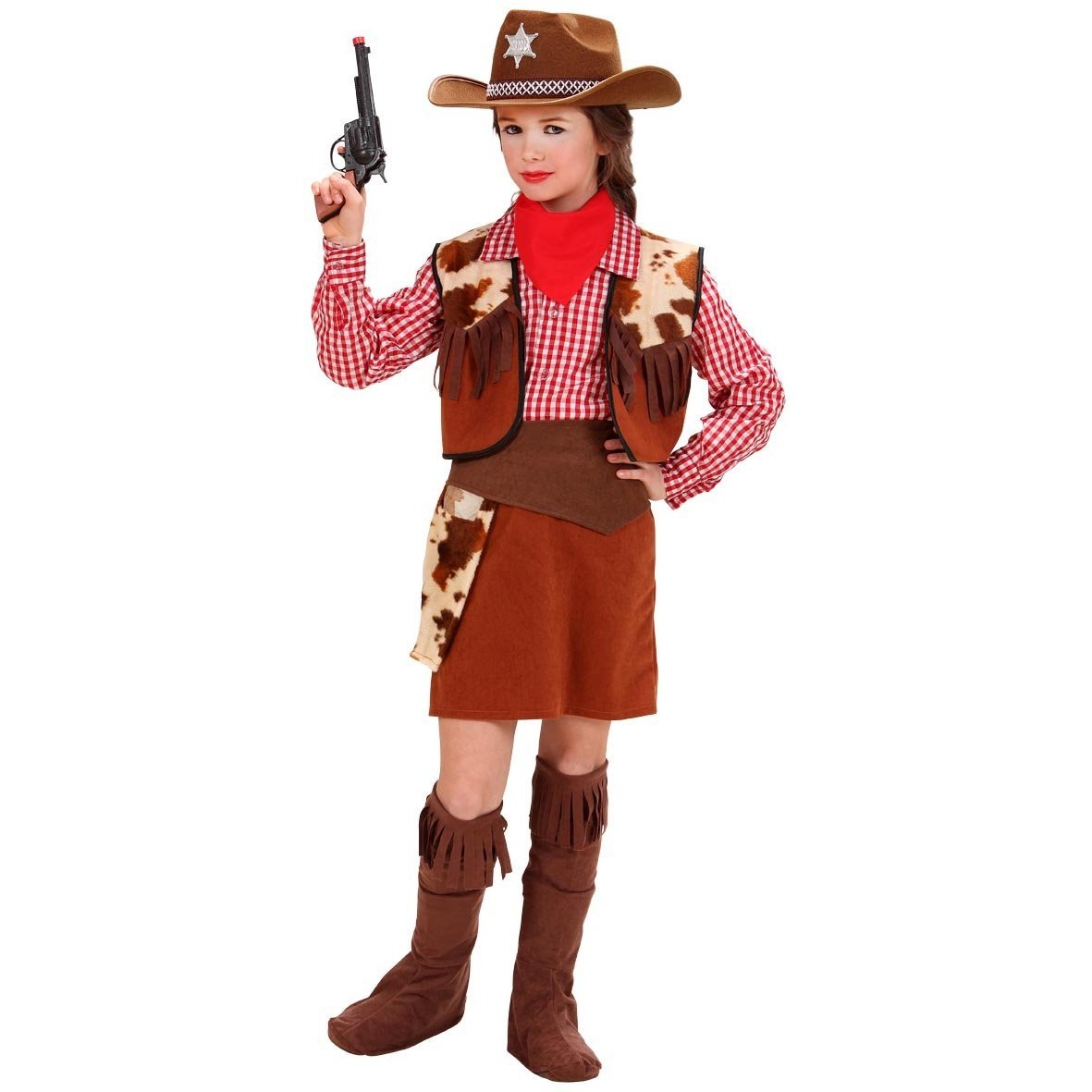 Mädchen Karneval Fasching Verkleidung Kostüm Country Cowgirl Kinderkostüm NEU 