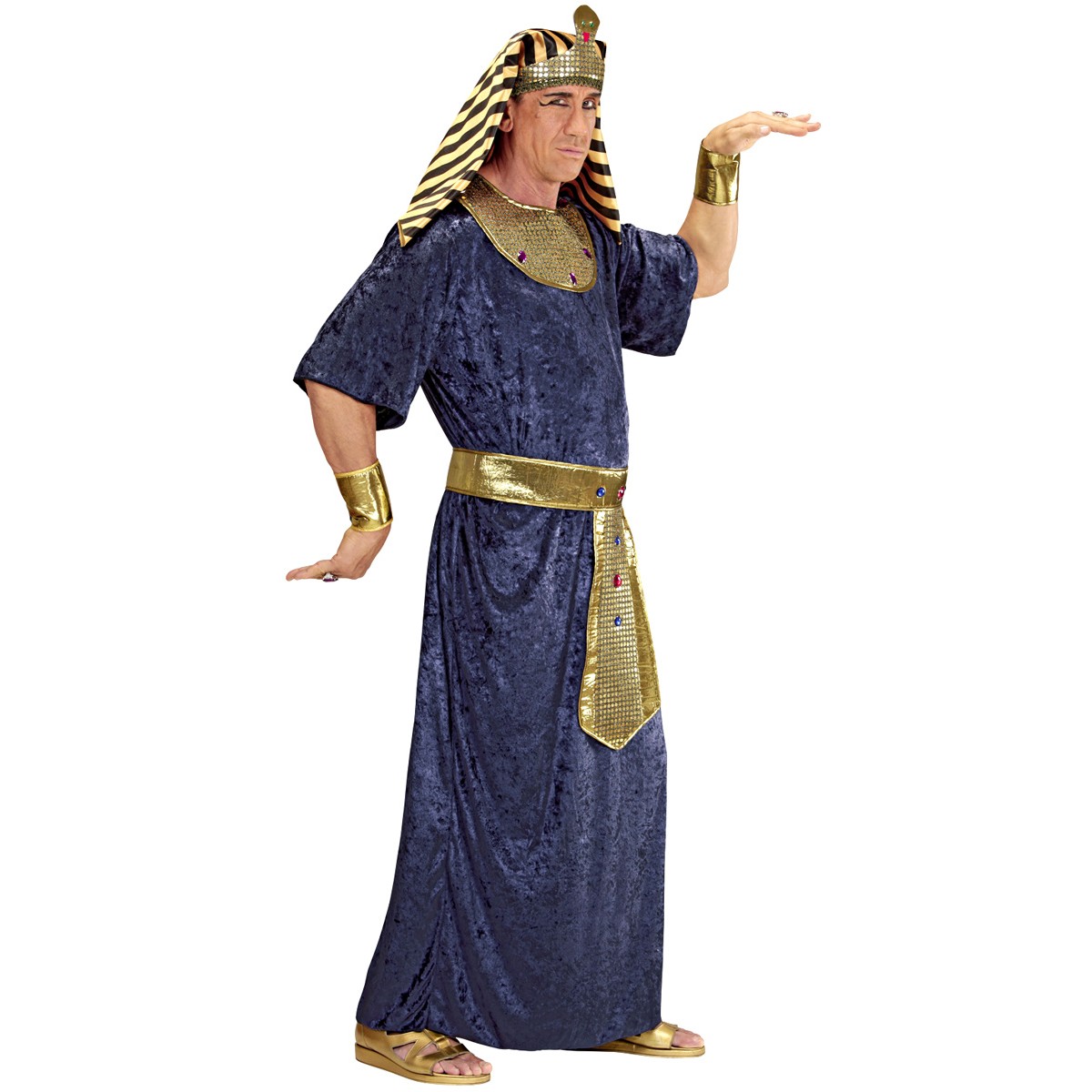 DELUXE PHARAO HERREN KOSTÜM Karneval Ägypter Ramses Tutanchamun König Gott 0794 
