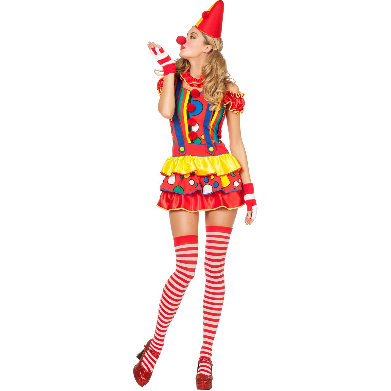 Sexy Miss Bubbles Clown Damenkostüm 2.