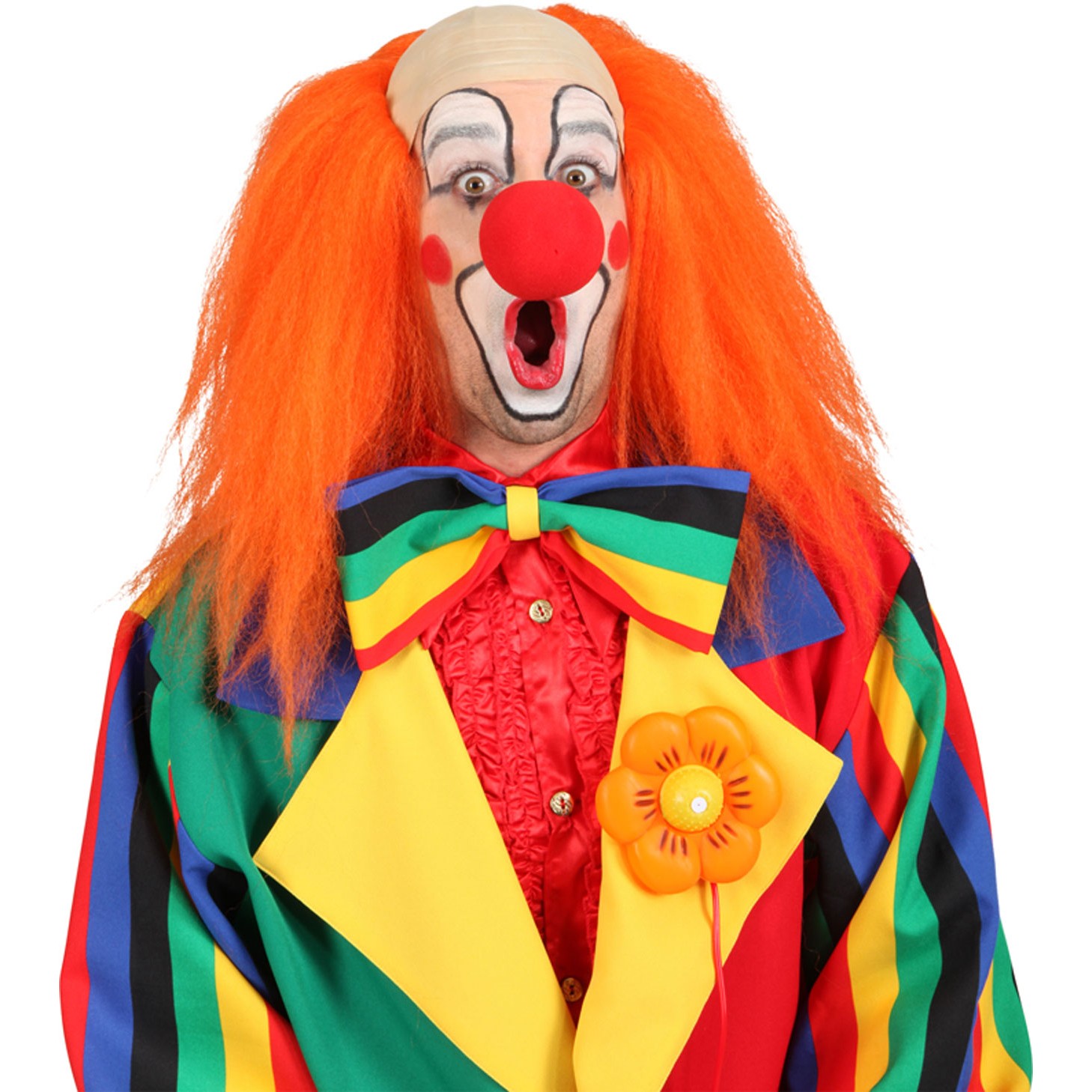Сайт клоуна. Рыжий клоунский парик. Клоун. Клоун с рыжими волосами. Волосы клоуна.