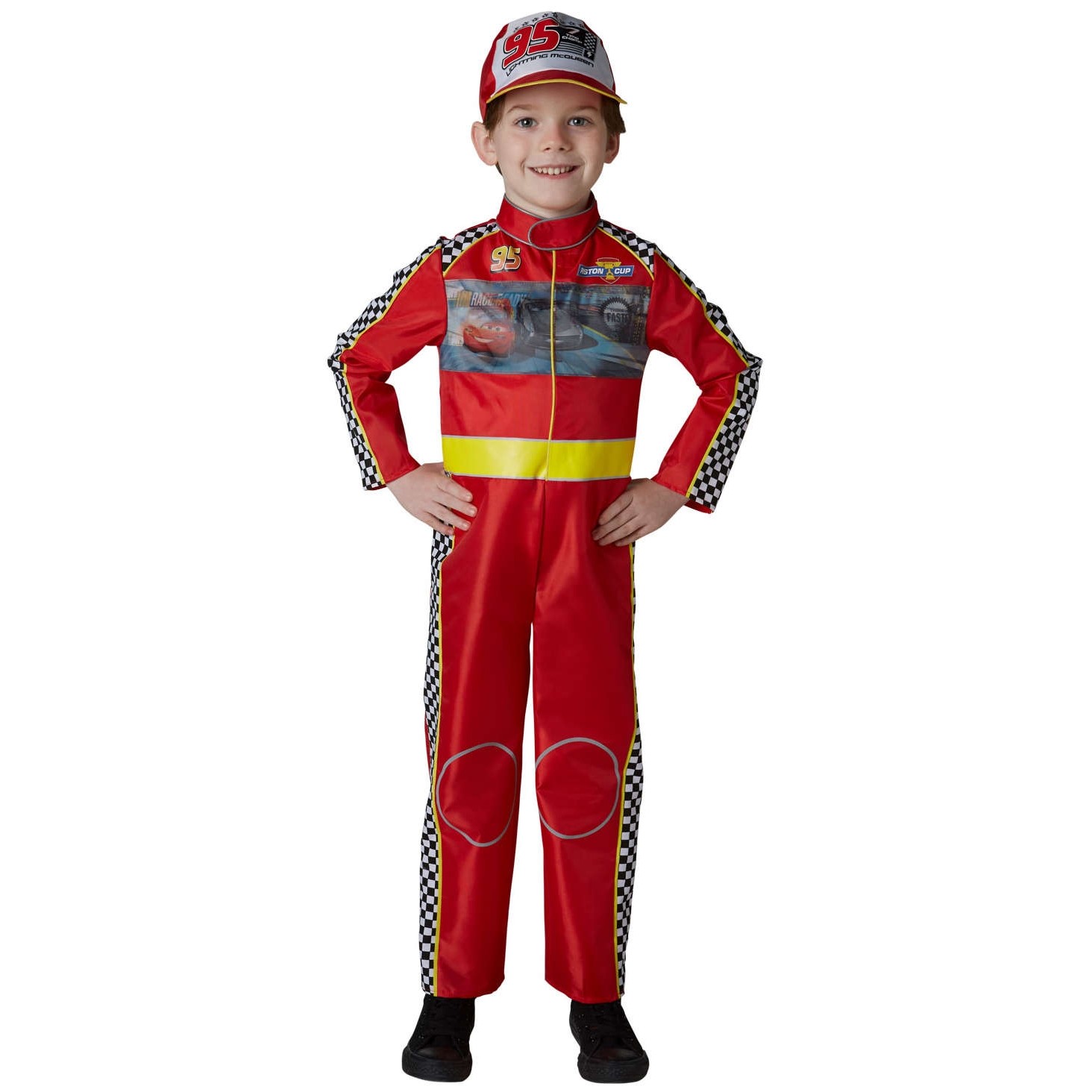 Lightning McQueen Kinderkostüm Deluxe NEU Jungen Karneval Fasching Verkleidung 