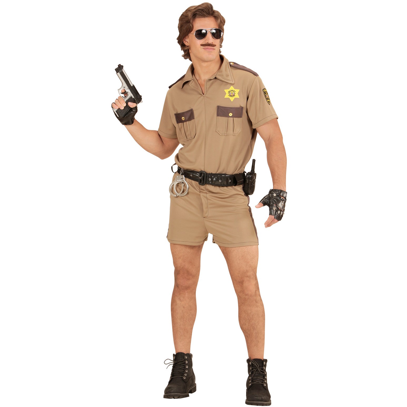 XL neu Kalifornischer Highway Streifenpolizist Polizeikostüm Kostüm Polizei Gr 
