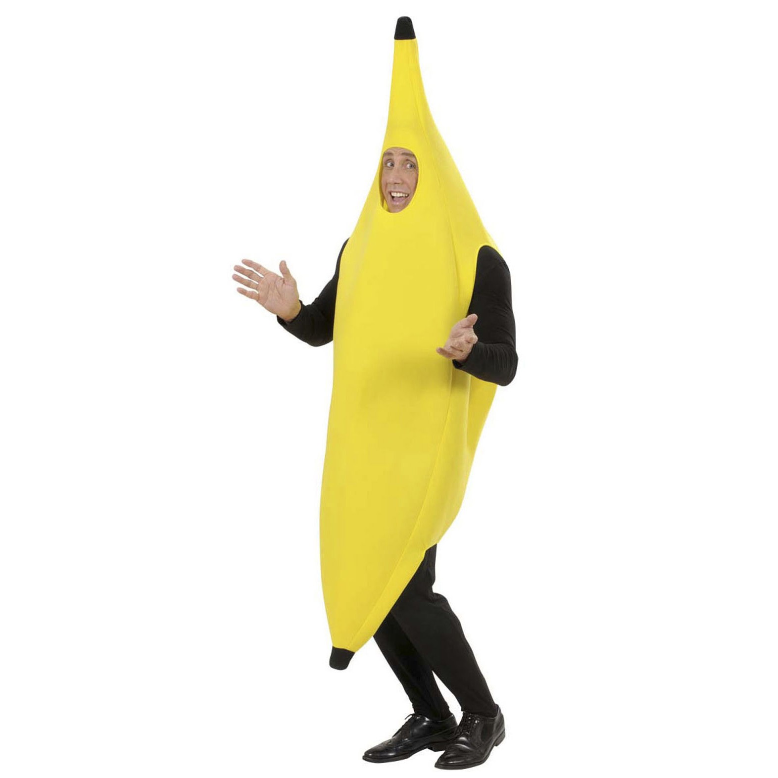 XXL Bananen-Kostüm für Herren Damen Bananen Frucht Anzug Gr S 