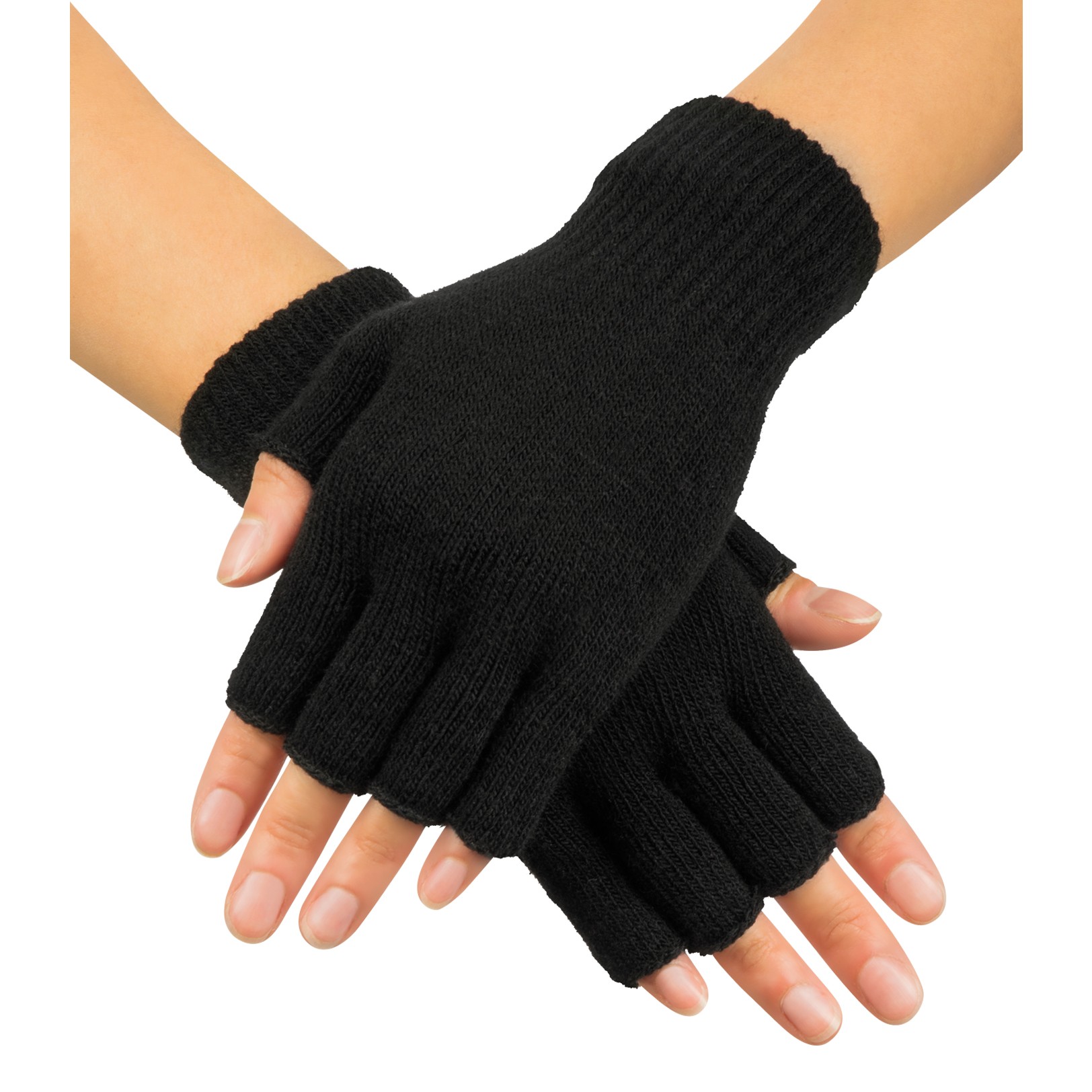 Lederhandschuhe ohne Nieten /& Finger Handschuhe Fingerlos Schwarz S-XXL