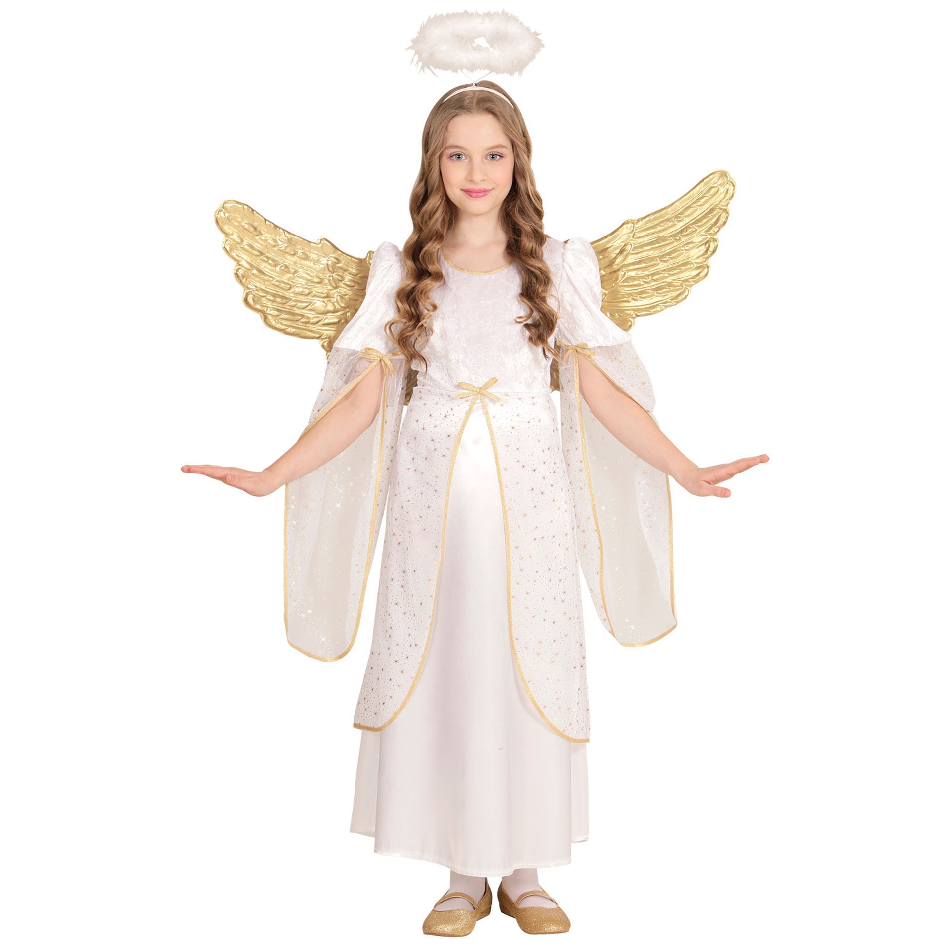 Kostüm-Set Engelchen mit Heiligenschein & Flügel Engelsflügel Engelskostüm 