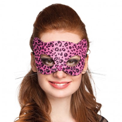 Sweet Pink Leopard Maske