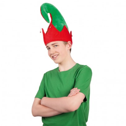 Weihnachts Elfen Mütze mit Glöckchen