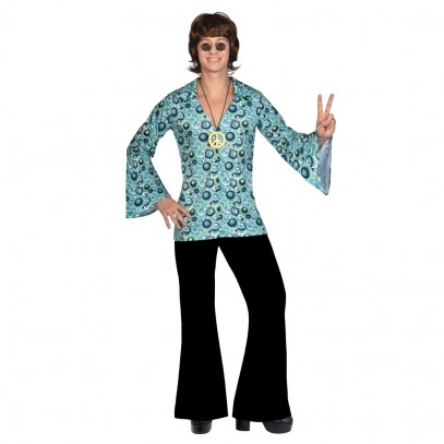 Disco Dancer Hippie Hemd für Herren