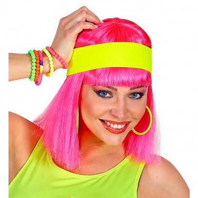 Neon Party Stirnband Gelb