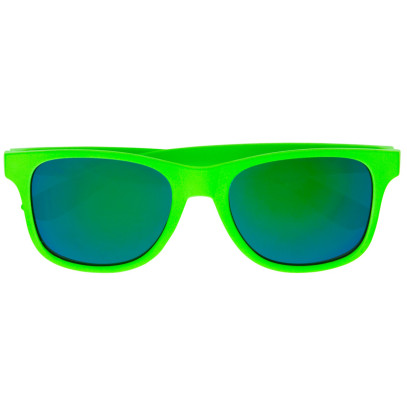 80er Jahre Neon Brille grün