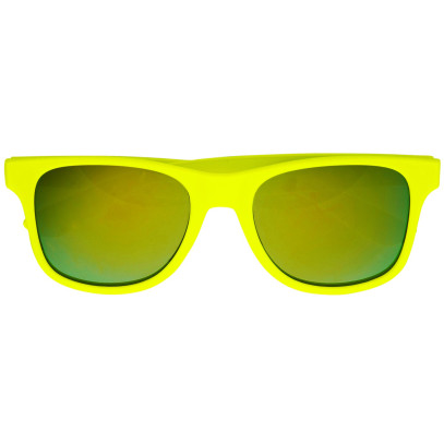 80er Jahre Neon Brille gelb