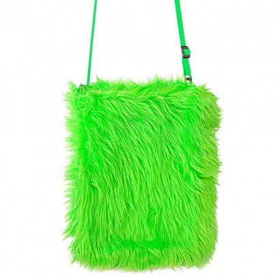 Flauschige Plüsch Handtasche neon grün