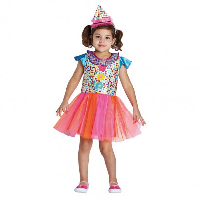 Clowngirl Clown Kleid für Mädchen