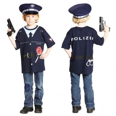 Polizeishirt für Kinder
