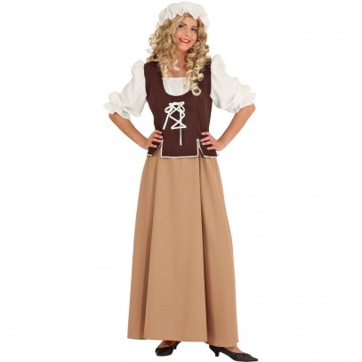 Mittelalterliche Magd Damen Kostüm