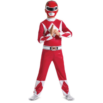 Red Power Ranger Kostüm für Kinder