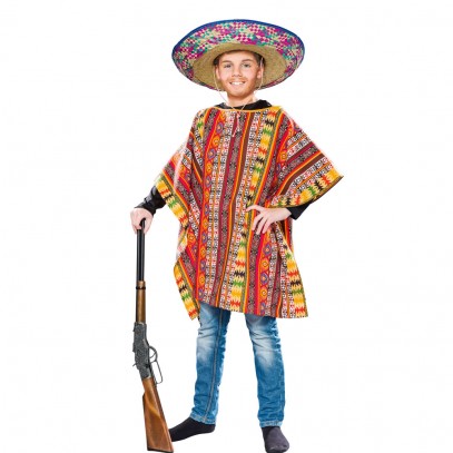 Mexikaner Poncho für Kinder