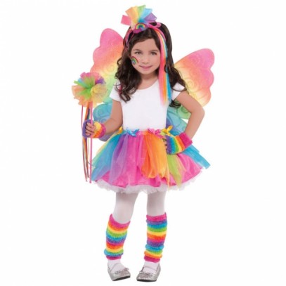 Zauberhafte Regenbogenfee Flügel für Mädchen