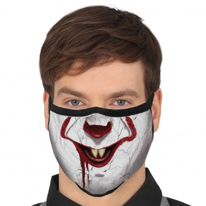 Horror Clown Nase-Mund-Maske