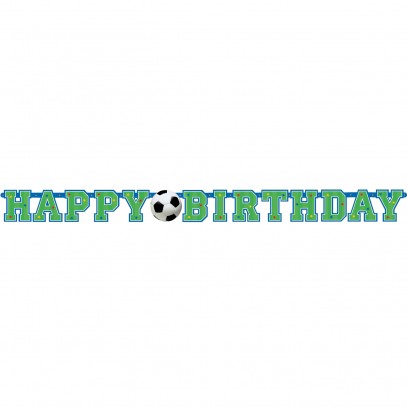 Fussball Geburtstagsbanner Happy Birthday
