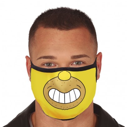 Mund-Nase-Maske US Comic Figur für Erwachsene