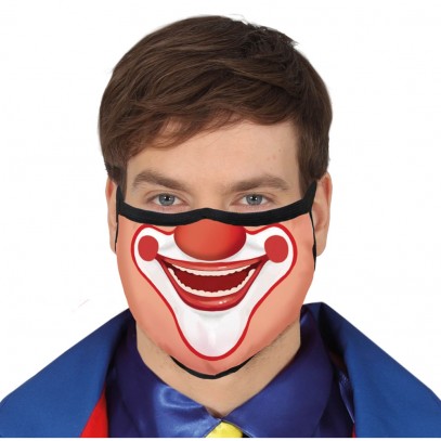 Mund-Nase-Maske Clown für Erwachsene