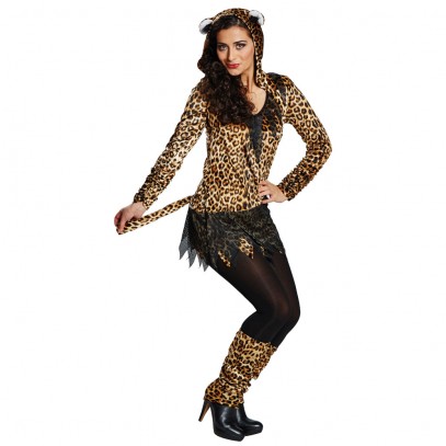 Leoparden Dame Lulu Damenkostüm