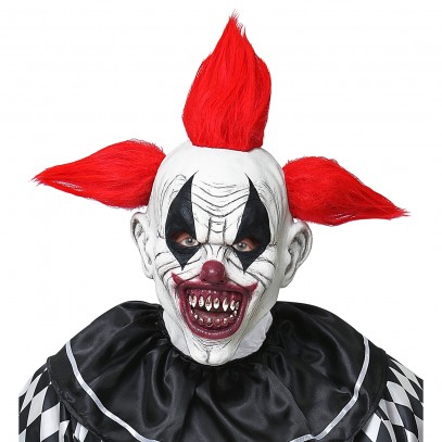 Ganzkopf Horror Clown Maske