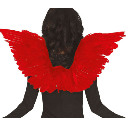 Feder Flügel rot 62cm