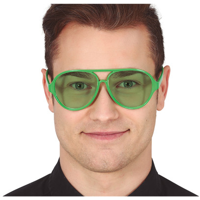 Grüne Piloten Partybrille