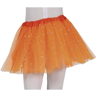 Mädchen Sternen Tutu 30cm orange