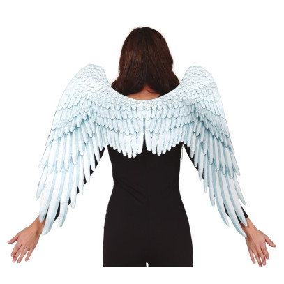 Engel Flügel aus Stoff 100cm x 70cm weiß