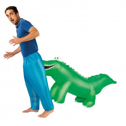 Aufblasbares Beißendes Krokodils Kostüm