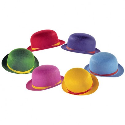 Bunter runder Clown-Hut in verschiedenen Farben