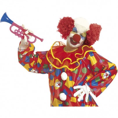 Clown Glatze mit roten Locken für Kinder