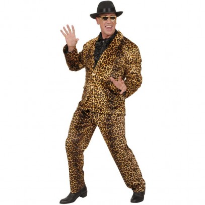 70er Jahre Popstar Anzug im Leoparden-Style