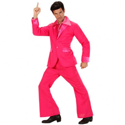 70er Jahre Party Anzug Womanizer in pink