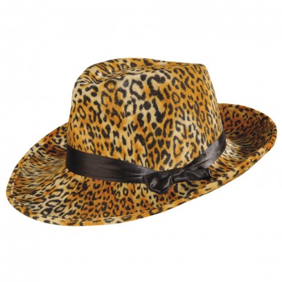 Leoparden Party-Hut aus Samt