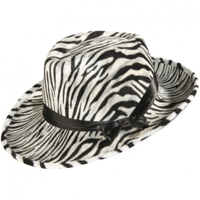 Zebra Party-Hut aus Samt