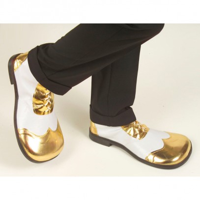 Party-Schuhe gold/weiß