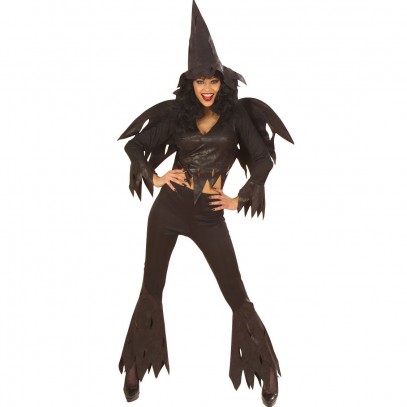 Vamp Hexen Kostüm schwarz 1