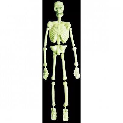 Halloween Neon-Skelett 92cm