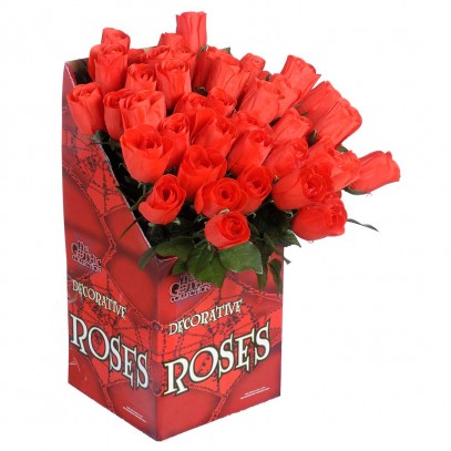 Deko-Rose 44cm in rot