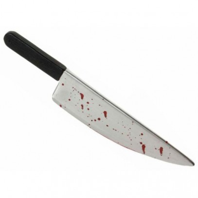 Blutverschmiertes Messer 48 cm